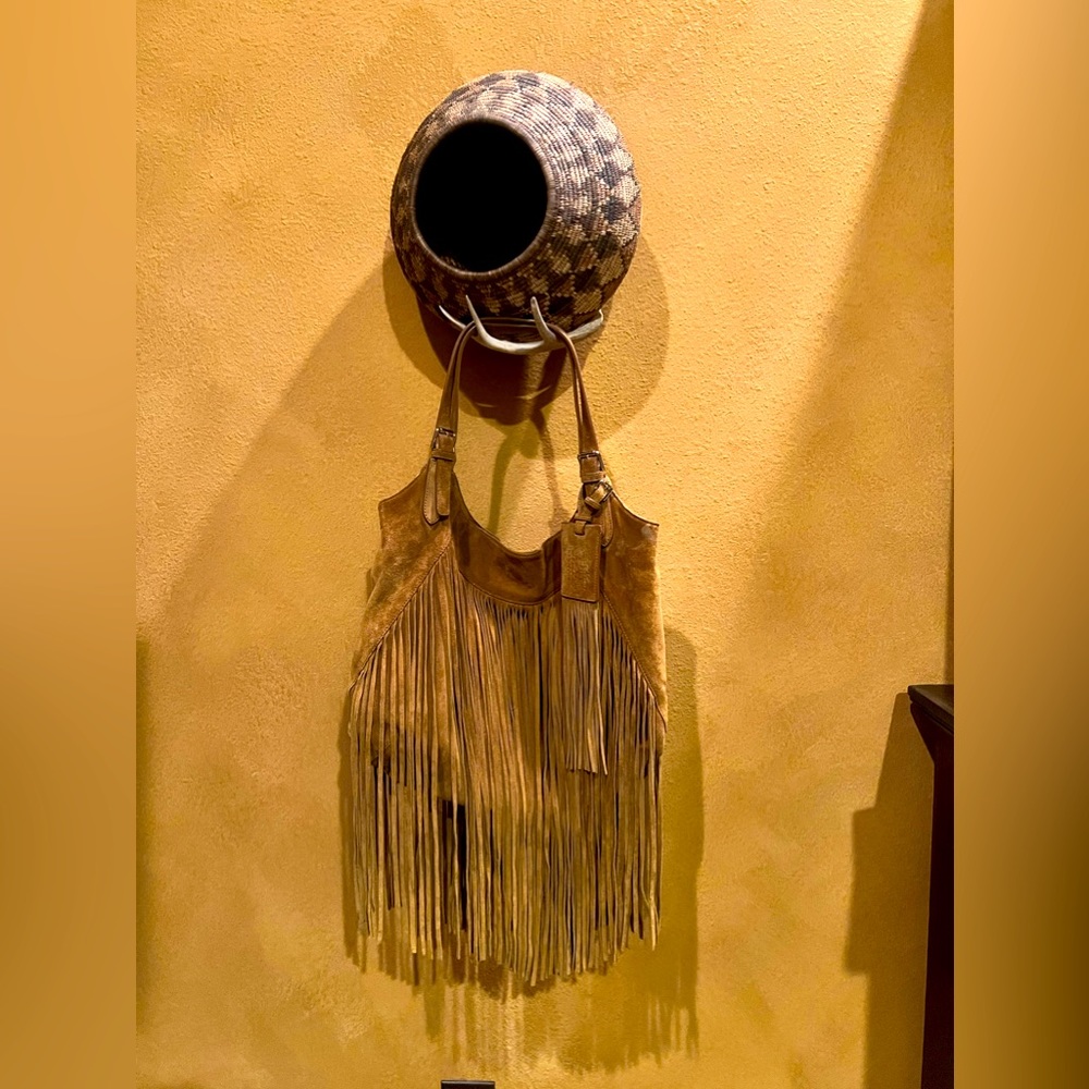 Ralph Lauren Collection Long Tassle Suede Bag